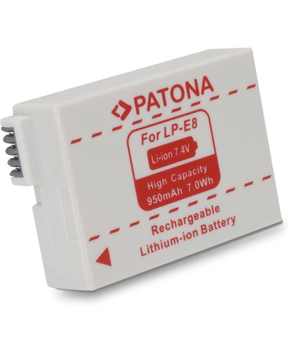 PATONA Battery CANON LP-E8 LPE8 EOS 550D EOS 600D EOS 550-D EOS 600-D