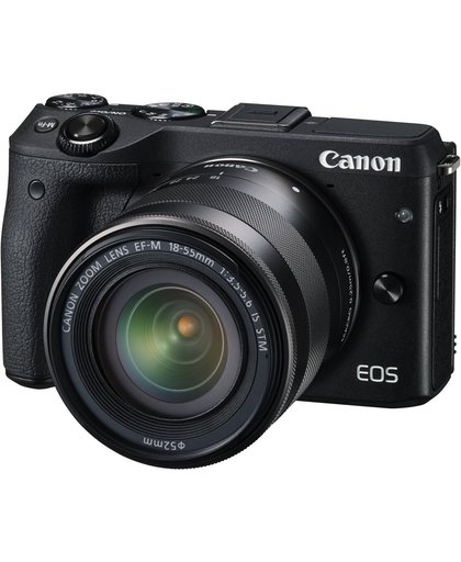 Canon EOS M3 + EF-M 18-55mm MILC 24.2MP CMOS 6000 x 4000Pixels Zwart