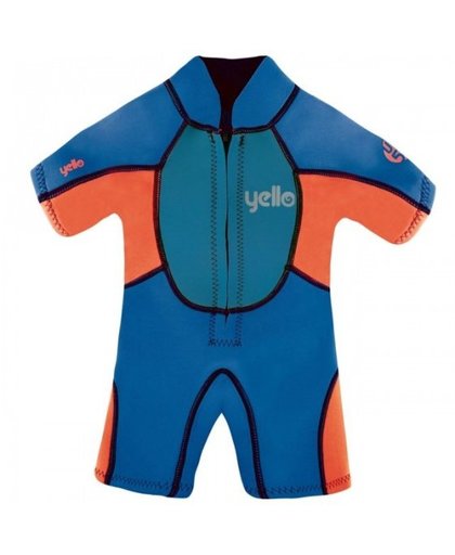 Yello UV werende wetsuit Puffer 2 mm jongens blauw 4 jaar