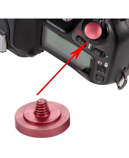 universeel Metal Camera Shutter Release Button, Diameter: 11mm, Thickness: 2mm (rood)