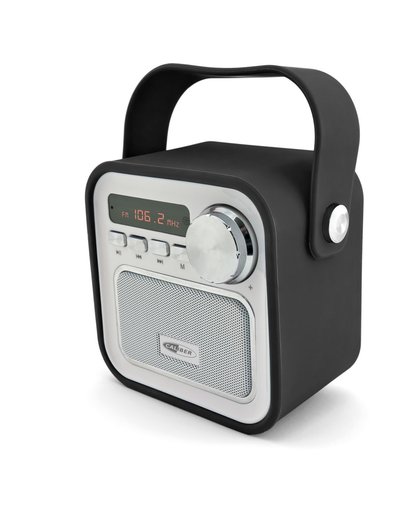 CALIBER HPG330BT - Draagbare radio met FM, Bluetooth en micro-sd poort - Zwart