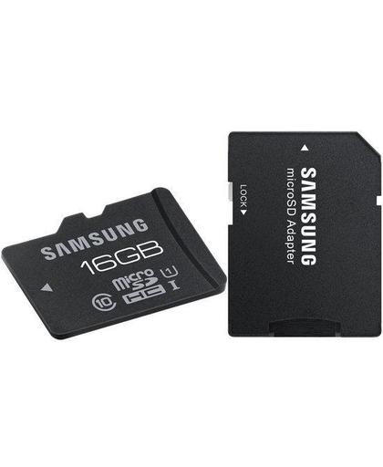 Samsung Micro SDHC UHS-I 16GB Class 10 Pro (inclusief adapter)