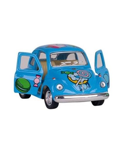 Goki miniatuuurauto VW Beetle blauw 9,5 cm