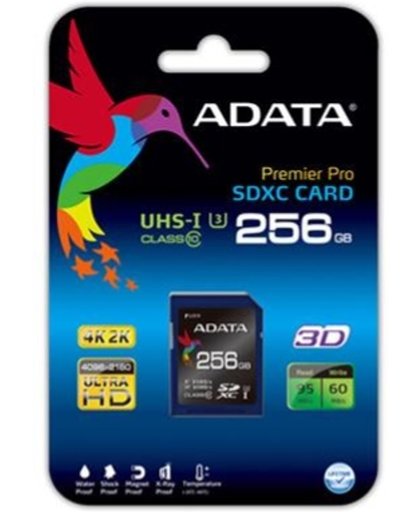 ADATA 256GB SDXC UHS-I U3 Class 10 Flashgeheugen