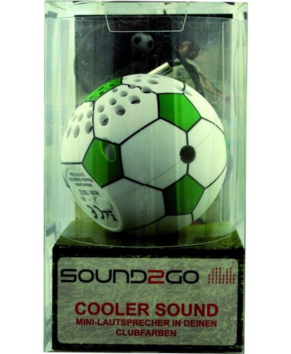 Sound 2 Go Fußball Minispeaker grün-weiß