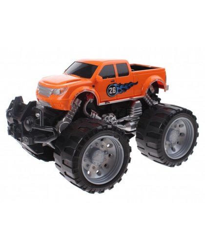 Johntoy Monstertruck Infinite Power friction 18 cm oranje