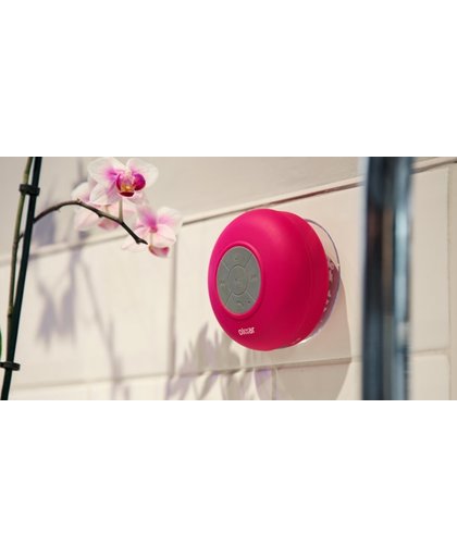 Bluetooth Waterproof Douche speaker - Mp3 - Muziek - Afspelen - onder de Douche - Roze