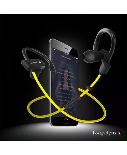 S4 geel /Bluetooth 4.1 In-ear Oortje /Draadloze Koptelefoon / Wireless Headset / Oordopjes / Oortjes / Hoofdtelefoon / Oortelefoon / In ear Headphones / Headphone / Draadloos / Sport Headsets / Muziek / Earphones / over on-ear