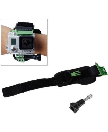 TMC Wrist Mount Clip Belt voor GoPro Hero 4 / 3+, Belt Length: 31cm, HR177(groen)