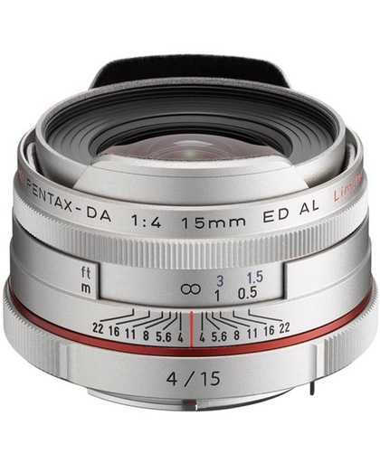 Pentax HD DA 15mm/F4 AL - Zilver - geschikt voor een digitale spiegelreflexcamera van Pentax