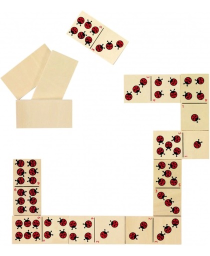 Goki Domino Lieveheersbeestjes 28 Blokjes