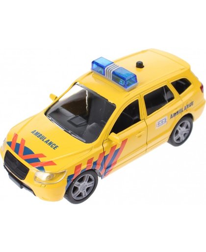 Johntoy Super Cars 112 ambulance met licht en geluid 17 cm