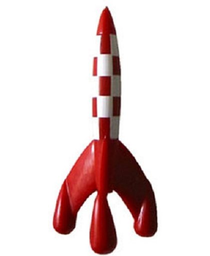 Kuifje raket Moulinsart (5,5 cm hoog)