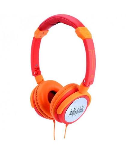 iDance Crazy 301 Hoofdband Stereofonisch Bedraad Oranje, Rood mobiele hoofdtelefoon