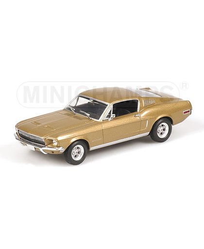 Ford Mustang Fastback 2+2 1968 Goud Metallic 1-43 Minichamps Limited 2016 Pieces