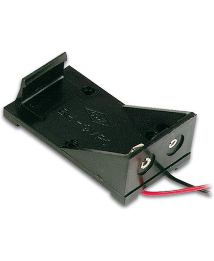Batterijhouder Voor 1 X 9V-Cel (Met Draden)