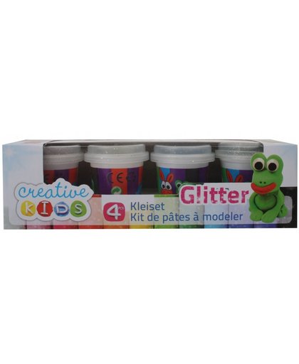Creative Kids Klei Set Glitter 4 delig 55 gram