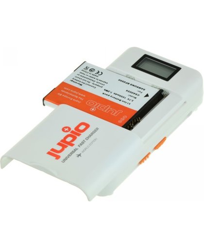 Jupio LUC0060 Batterijlader voor binnengebruik Oranje, Wit batterij-oplader