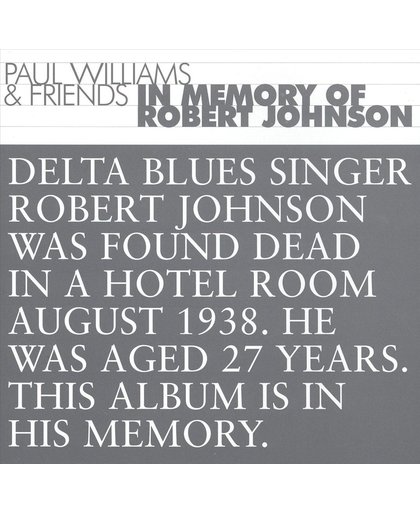 In Memory Of Robert Johnson