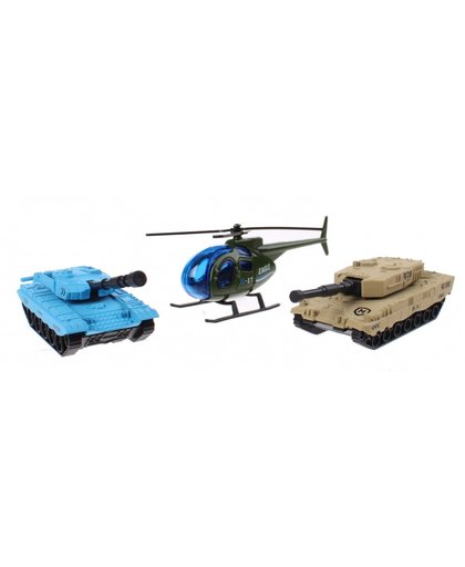 Toi Toys Militaire voertuigen Special Force diecast 3 delig