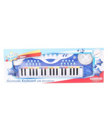 Bontempi elektronisch keyboard met microfoon 37 toetsen paars