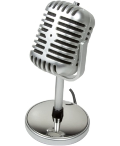 microfoon Logilink im Retro Style m. voet 3,5mm Stereo