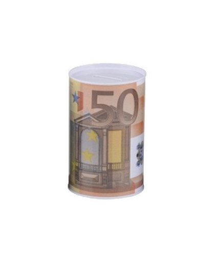 Amigo spaarpot 50 euro oranje 13 cm