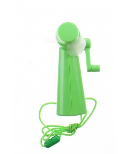 Toi Toys handventilator met koord 10 x 8 x 3 cm groen