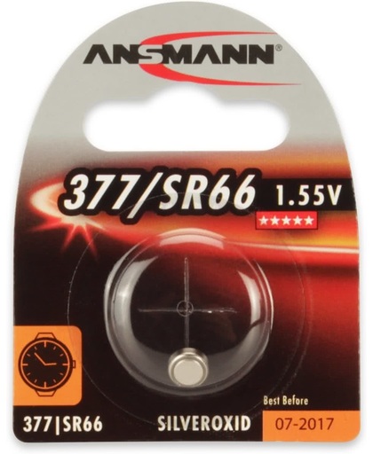 Ansmann horloge batterij Silveroxid 1.55V SR66/377