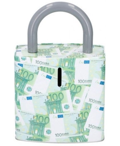 Amigo spaarpot biljetten 100 euro groen 25 cm