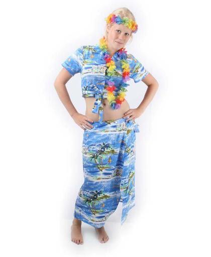 Hawaii Topje met Omslag - Maat 36 - Blauw