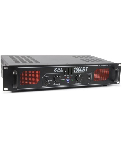 SkyTec SPL1000BT stereo DJ Bluetooth versterker met 3-bands equalizer - 2x 500W