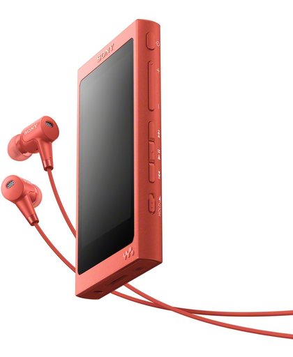 Sony NW-A45HN - Walkman – Hi-Res Audio MP3 speler – 16GB – Rood