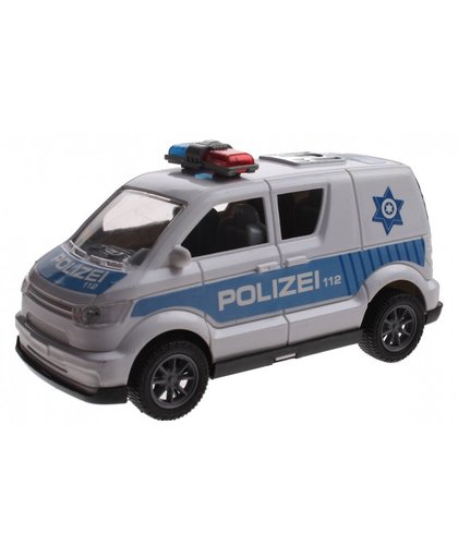 Gearbox Duitse politieauto wit 15 cm
