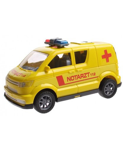 Gearbox Duitse ambulance geel 15 cm