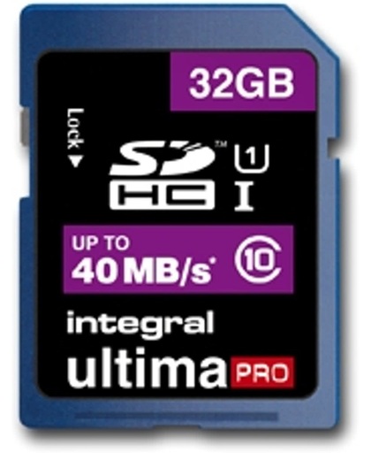 Integral UltimaPro, 32GB 32GB SDHC Klasse 10 flashgeheugen