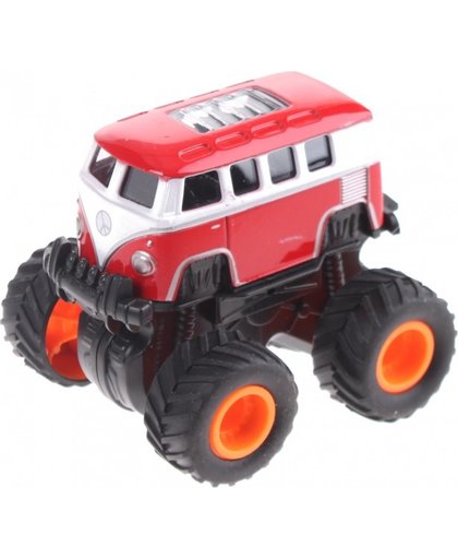 Toi Toys 4x4 Die Cast cross bus rood