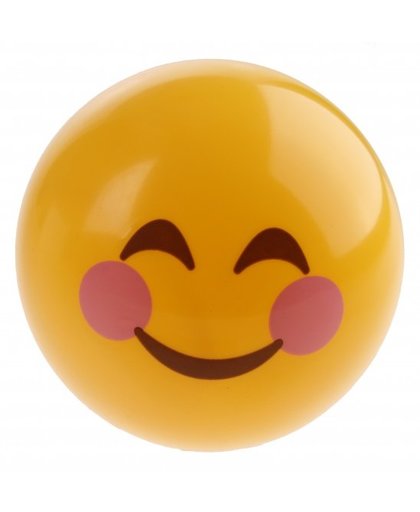 Johntoy Emojione bal Blosjes geel 12cm