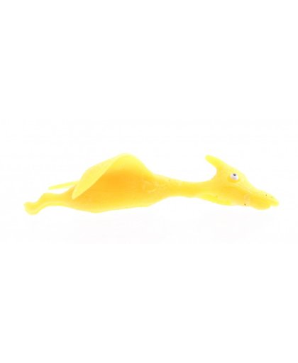 Johntoy Slingshot dinosaurus katapult geel 11 cm