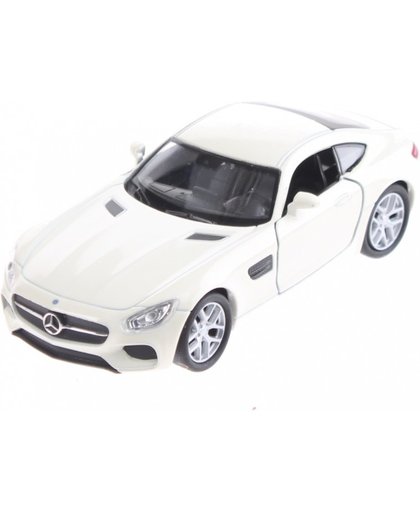 Toi Toys miniatuur Mercedes Benz AMG GT wit