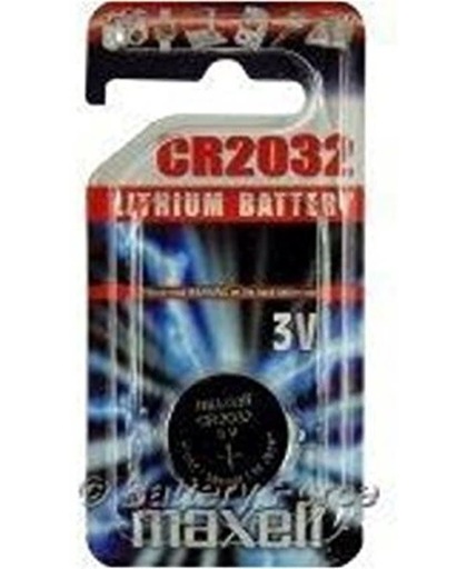 Batterij Maxell 3V Knoopcel CR2032 - 1 stuks