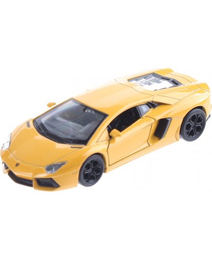 Welly miniatuur Lamborghini Aventador geel