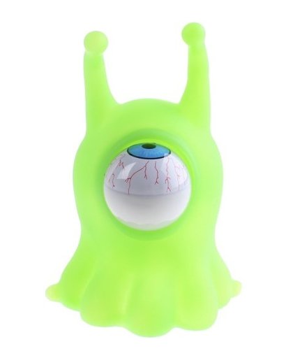 Johntoy knijpfiguur Alien plop eye 13 cm groen