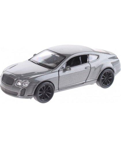 Welly miniatuur Bentley Continental grijs