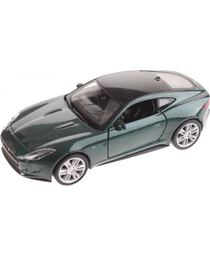 Welly miniatuur Jaguar F type Coupe groen
