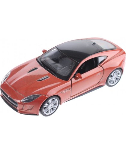 Welly miniatuur Jaguar F type Coupe champagne