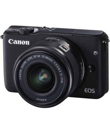 Canon EOS M10 + EF-M 15-45mm f/3.5-6.3 IS STM MILC 18MP CMOS 5184 x 3456Pixels Zwart