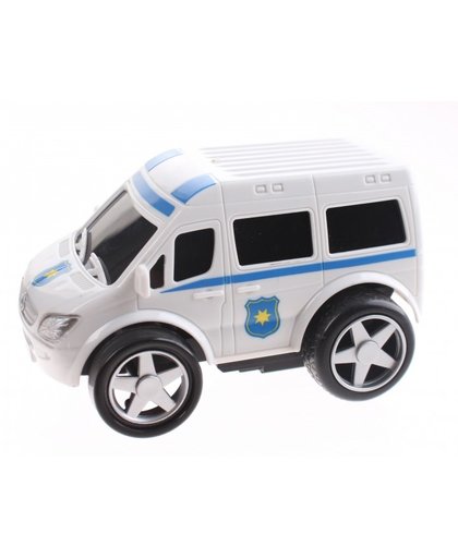 Johntoy Emergency Squad voertuig Politie wit 10 cm