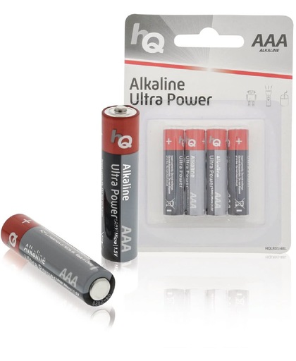 HQ, Alkaline Batterij AAA 1.5 V 4-Blister