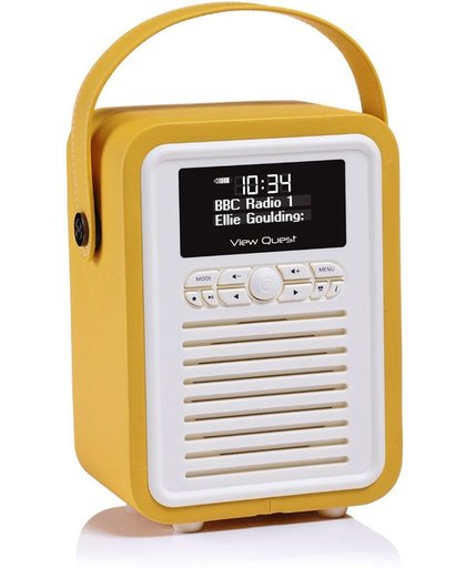 ViewQuest Retro Mini Radio & Bluetooth DAB Mustard